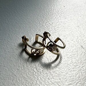 Coach Open Loop Earrings